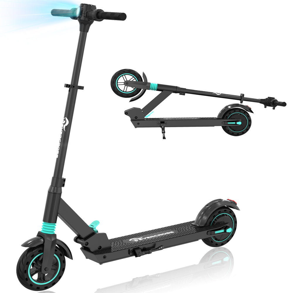 E8 Electric Scooter - 8" Tires, 350W Motor up to 15 MPH & 12 Miles, 3 Speed Modes Foldable Commuter Electric Scooter