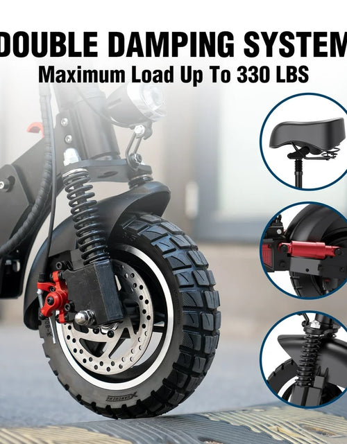 Load image into Gallery viewer, Electric Scooter with 10&quot; Solid Tires, 800W Motor up to 28 MPH and 25 Miles Range, Folding Electric Scooter for Adults , Black
