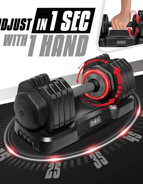 Load image into Gallery viewer, One Second Multi Weight Adjustable Dumbbells Set of 1 for Different Workout Leve
