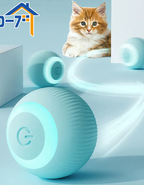 Load image into Gallery viewer, Cat Interactive Ball Smart Cat Toys Electronic Interactive Cat Toy Indoor Automatic Rolling Magic Ball Cat Game Accessories
