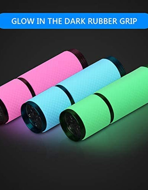 Load image into Gallery viewer, 3Pcs LED Flashlight, Small Glow Flashlights with 9 LED Lights, Portable Light Nail Dryer for Nail Gel (MIXCOLOR)
