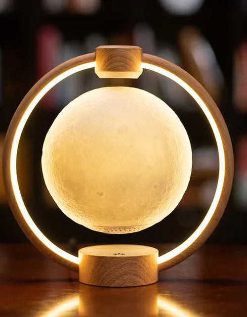 Load image into Gallery viewer, Maglev Moon Light Bluetooth Speaker 3D Stereo Levitating Lamp Magnetic Levitation LED Rotating Globe Lights Bedside Lights Home
