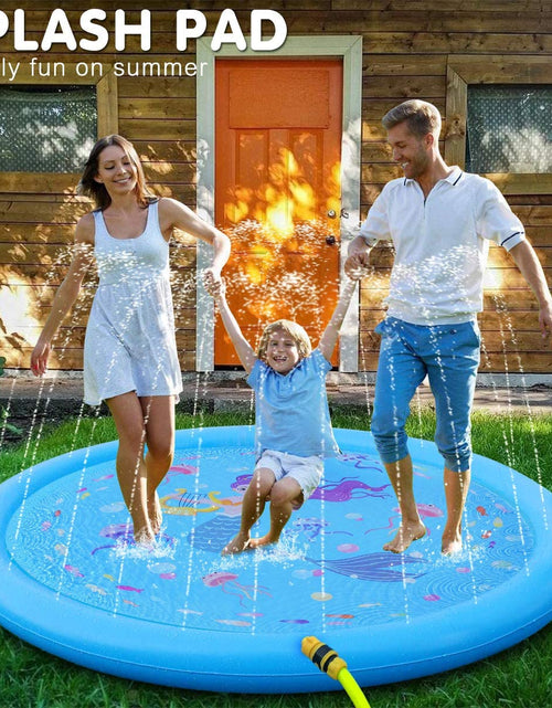 Load image into Gallery viewer, Kids Sprinklers for Outside, Splash Pad for Toddlers &amp; Baby Pool 3-In-1 59&quot; Water Toys Gifts for 1 2 3 4 5 Year Old Boys Girls Splash Play Mat(Mermaid)
