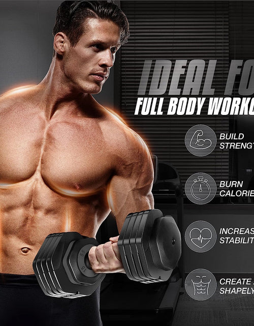 Load image into Gallery viewer, One Second Multi Weight Adjustable Dumbbells Set of 1 for Different Workout Leve
