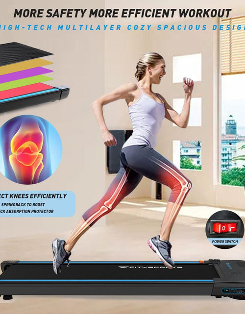 Load image into Gallery viewer, Treadmills for Home, CITYSPORTS Walking Pad Treadmill with Audio Speakers, Slim &amp; Portable
