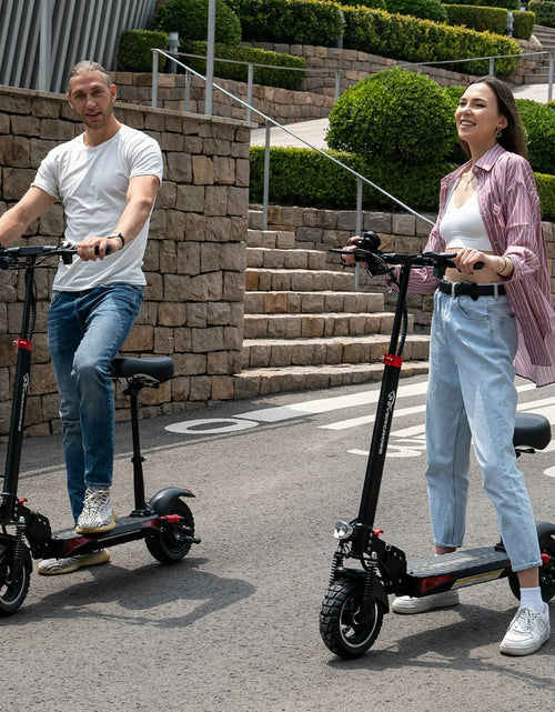 Load image into Gallery viewer, Electric Scooter with 10&quot; Solid Tires, 800W Motor up to 28 MPH and 25 Miles Range, Folding Electric Scooter for Adults , Black
