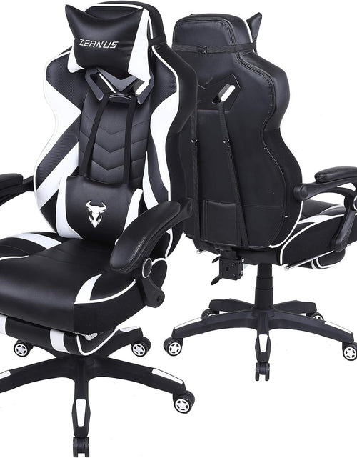 Load image into Gallery viewer, Gaming Chairs for Adults Black Recliner Computer Chair with Footrest Ergonomic PC Gaming Chair with Massage High Back Chair for Gaming Big and Tall Gamer Chair Large Computer Gaming Chair
