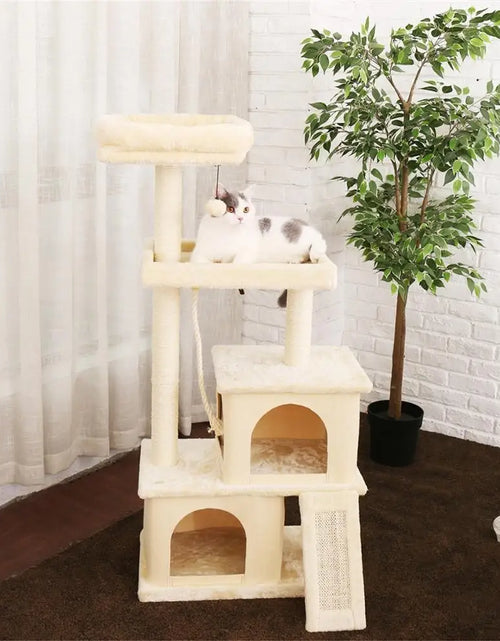 Load image into Gallery viewer, Pet Cat Tree House 7 Kinds House with Hanging Ball Cat Condo Climbing Frame Furniture Scratchers Post for Kitten Cat Playing Toy
